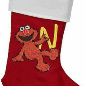Personalized Elmo Christmas Stocking Free Name/Ltr